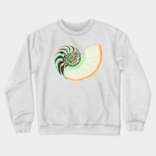 Whitish nautilus shell Crewneck Sweatshirt